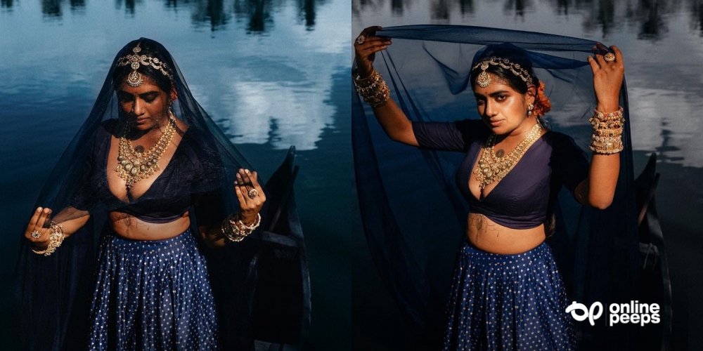 കുപ്പിവളയും സാരിയുമണിഞ്ഞു നോർത്തിന്ത്യൻ ലുക്കിൽ അതീവ സുന്ദരിയായി നിമിഷ സജയൻ