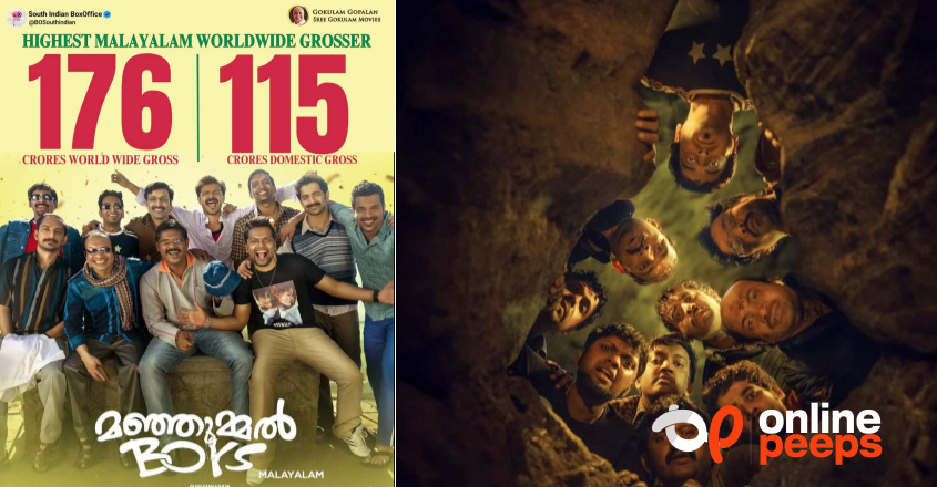 മലയാള സിനിമയിൽ പുതുചരിത്രം കുറിച്ച് മഞ്ഞുമ്മൽ ബോയ്സ്….!!!