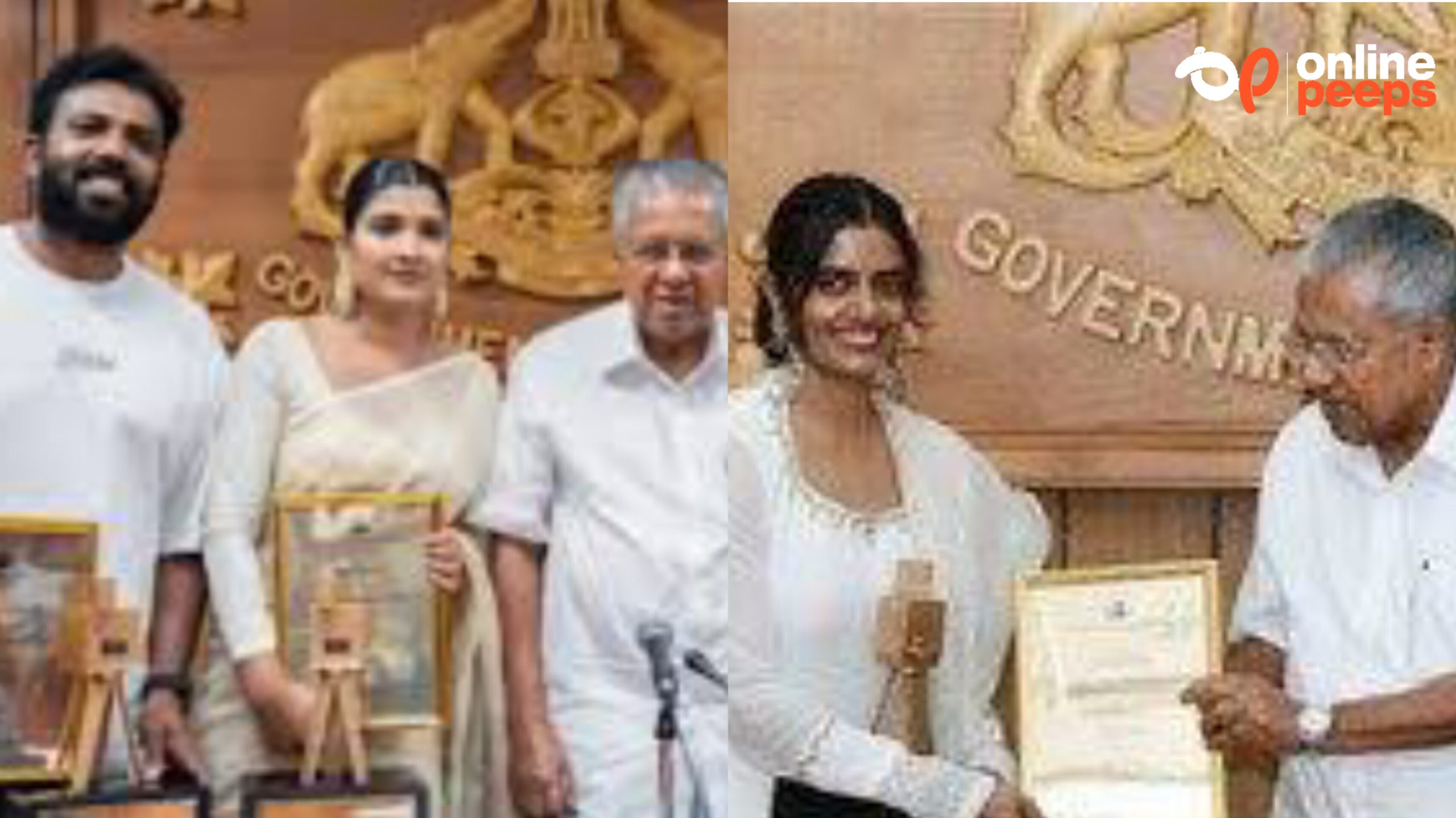 കാനിൽ തിളങ്ങിയ മലയാളി താരങ്ങൾക്ക് മുഖ്യമന്ത്രിയുടെ ആദരം, ഉപഹാരം സമ്മാനിച്ചു