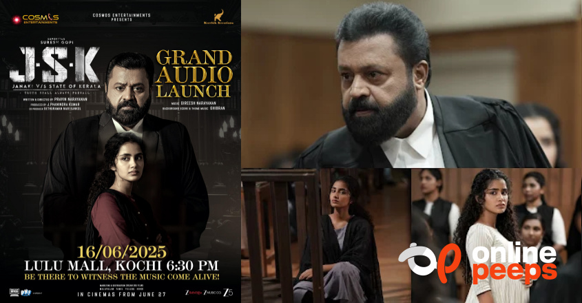 വീണ്ടും വക്കീൽ കുപ്പായമണിഞ്ഞ് സുരേഷ് ഗോപി ; ജെ.എസ്.കെ ഓഡിയോ ലോഞ്ച്
